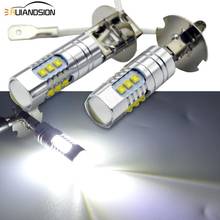 2pcs 50W/80W H1 H3 Turning Led Bulb Car Fog Lights Most powerful Lamps Cr'ee SMD Running Auto Leds bulbs Car Light 12V 24V 6000K 2024 - buy cheap