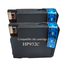 2pk голубой совместимый чернильный картридж для hp933 HP OfficeJet 6600 6700 6100 7110 7610 7612 с чипом 2024 - купить недорого