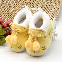 Baby Girl Shoes Newborn Toddler Infant Kid Winter Warm Plush Snow Boot Soft Sole Cotton Shoes 0-18M Crib Shoes First Walkers 2024 - buy cheap