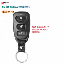 Keyecu inteligente diy atualizado controle remoto fob chave do carro 433 mhz para kia optima 2010-2011 fcc id: OKA-311T, p/n: 95430-2g101 2024 - compre barato