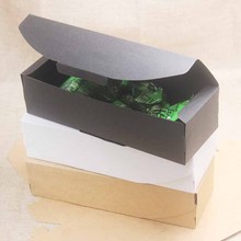 5 шт. коробка DIY милый крафт/черный/белый бумажный подарочный ящик для свадебных сувениров, вечерние конфеты, печенье, Рождественская подарочная коробка 2024 - купить недорого
