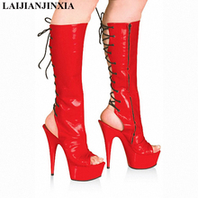 LAIJIANJINXIA-botas para Mujer de punta redonda hasta la rodilla, calzado de fiesta 2024 - compra barato