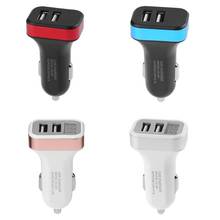 12V -24V Auto Cigarette Lighter USB Car Charger 2.1A Dual USB Charging Adapter with LED Indicator Voltage Current Detector 2024 - buy cheap