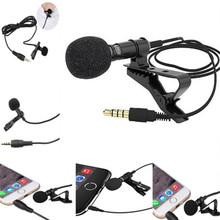 Mini micrófono con conector de 3,5mm, Clip de corbata Lavalier, Cable largo de 28mm, para conferencias de voz 2024 - compra barato
