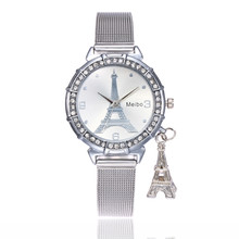 High Quality Watch Women Female Hour Tower Pattern Alloy Quartz Wrist Watch Ladies Casual Clock Zegarki Damskie533 2024 - buy cheap