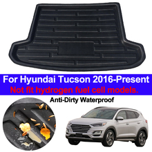 Bandeja automotiva para forro traseiro, carpete antipoeira para bagagem, para hyundai tucson 2016, 2017, 2018, 2019 2024 - compre barato