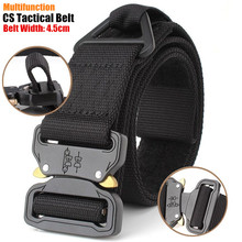 100pcs Quick Release Men 45mm CS Tactical Belt Military Nylon Belt Outdoor Multifunction Training Belt Strap ceintures Waistband 2024 - buy cheap