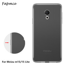 Para Meizu 15 Lite Caso TPU Silicone Macio Claro Anti-Knock Back Cover Meizu 16th 16Xs Plus C9 V8 pro M15 M6T Nota 9 M8 Caso Lite 2024 - compre barato