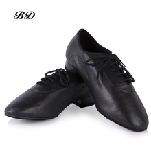 Genuine Leather MEN SHOES TOP Latin Dance Shoes Ballroom Shoe Modern GB Waltz friendship Soft Cowhide Premium Heel 2.5cm BD 309 2024 - buy cheap