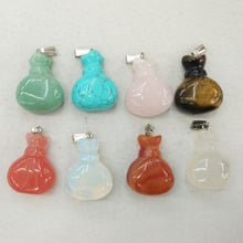 Wholesale 8pcs/lot 2018 new Fashion high quality Assorted natural stone carved purse pendants charms for jewelry making  free 2024 - buy cheap