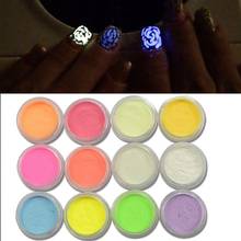 1 Box Neon Phosphor Powder Nail Glitter Powder 12 Colors Dust Luminous Pigment Fluorescent Powder Nail Glitters Glow In The Dark 2024 - buy cheap