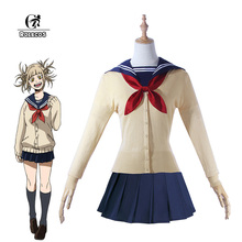 ROLECOS Anime MHA Cosplay Costume Himiko Toga Costume Japanese JK School Uniform for Women Cosplay Costume Uniforms 2024 - buy cheap