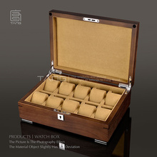 Топ 10 слотов деревянная коробка для часов кофейного цвета бокс для хранения часов модный бренд часы ювелирные изделия Часы Дисплей Коробка Подарок Чехол A0100 2024 - купить недорого