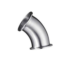 51mm Pipe OD 2" Tri Clamp 304 Stainless Steel Sanitary 45 Degree Elbow Pipe Fitting 2024 - buy cheap