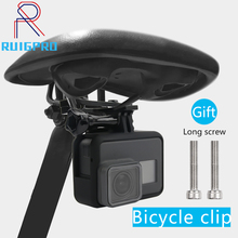 Monópode de aluminio CNC para SILLÍN de bicicleta, soporte de trípode, adaptador de abrazadera para cámara Gopro SJCAM Xiaoyi mijia 2024 - compra barato