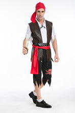 Cosplay Men's Halloween Party Pirate Costumes Pirates Of The Caribbean Devil Halloween Costume Adults Fancy Clothes 2024 - buy cheap