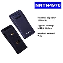 7.4 v 1800 mah li-ion rádio bateria nntn4970 para motorola walkie talkie cp140/040/380 ep150/450 dp1400/3688 gp3688two way rádio 2024 - compre barato