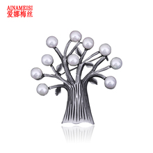 AINAMEISI Vintage Tree Brooches For Women Antique Life Tree Plants Banquet Wedding Dress Charms Brooch Pins Jewelry 2024 - buy cheap