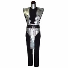 2018 Scorpion Mortal Kombat 3 Silver Outfit Cosplay Costume 2024 - buy cheap