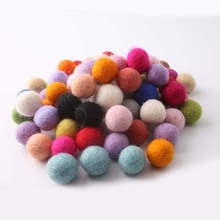 30PC 20mm Handmade Beads chinese100% Nepal Wool Balls Home Wall Decor Colorful Beads Wool Felt Balls Christmas Gift Best Selling 2024 - buy cheap