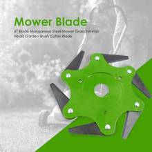 6T Blade Manganese Steel Mower Grass Trimmer Head Garden Brush Cutter Blade Garden Lawn Machine Accessories Garden Power Tools 2024 - buy cheap