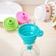 Protable Mini Silicone Gel Funnel Hopper Foldable Funnel Kitchen Cooking Tools Accessories Gadgets Funnel 2024 - buy cheap