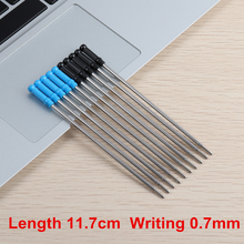 30PCS Office Metal Ballpoint Pen Refills 11.7CM For School Office Stationery Gifts Pen DIY Ink Blue black Refill 0.7MM 2024 - buy cheap