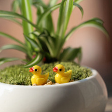 10 Pcs/set Mini cute little yellow duck Resin Crafts For Home Plants Decoration Miniature Dollhouse Fairy Garden 2024 - buy cheap