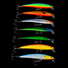7psc/lots Floating Minnow Fishing Lures 11.5cm/4.3"-11g/0.388oz  Hard Fishing Bait  Good Quality Fishing Tackle Wobblers 2024 - buy cheap