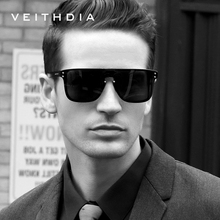 Мужские солнцезащитные очки VEITHDIA, винтажные Поляризованные солнцезащитные очки с линзами в алюминиевой оправе, аксессуары для мужчин, V6881 2024 - купить недорого