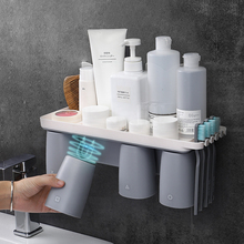 Soporte magnético de adsorción invertida para cepillo de dientes, conjunto de accesorios de baño para almacenamiento de pasta de dientes, maquillaje, montaje en pared 2024 - compra barato