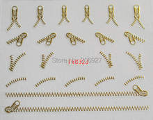 2PCS TY032-Gold Nail Art Cute Gold Sticker Nail Art Sticker 2024 - buy cheap