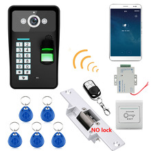 Дверной видеодомофон HD 720P с Wi-Fi и RFID-паролем, дверной звонок, система ночного видения с электрическим блокировкой удара 2024 - купить недорого