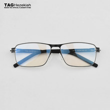 TAG Brand Germany Stainless Steel metal frame Glasses Men Square Myopia prescription eyewear optical eyeglasses frame spectacle 2024 - buy cheap