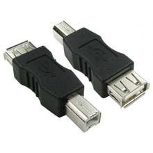 200 шт./лот USB 2,0 Тип A гнездо к USB Тип B штекер расширение принтера адаптер конвертер 2024 - купить недорого