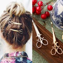 Tijeras creativas con forma de Clip para el pelo para mujer y niña, horquilla delicada, accesorios para el cabello, decoraciones 2024 - compra barato