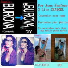 DIY custom design own name Customize printing your photo picture phone case cover for Asus Zenfone 3 Lite ZE520KL 2024 - buy cheap