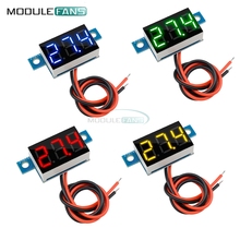Digital Voltmeter 0.36" 0.36 Inch Digital Tube 2 Wires LED Panel Meter Mini Lithium Battery DC 3.3V - 17V Red/Blue/Green/Yellow 2024 - buy cheap