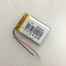 3.7V 800mAh polymer lithium battery MP3 GPS navigation recorder 373448 2024 - buy cheap