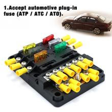 Car Boat Fuse DC32V 100A Blade Fuse Box Holder/ 12P Negative Bus Bar Screw Terminals With Blade Fuse Car Accessories New 2024 - buy cheap
