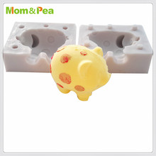 Mom&Pea MPA0672 Pig Shaped Silicone Mold Cake Decoration Fondant Cake 3D Mold Food Grade 2024 - buy cheap