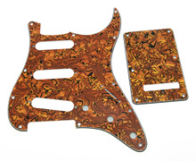KAISH ST  Pickguard,Trem Cover and Screws SSS Tiger Pattern 2024 - buy cheap