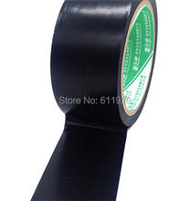 O envio gratuito de fita adesiva preta 4.8 cm de largura, 20 metros de um lote/fita de advertência/selagem da caixa de fita/fita de embalagem/fita de PVC piso 2024 - compre barato