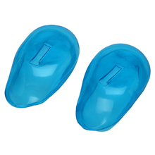 1 Set 2Pcs Blue Clear Silicone Ear Cover Earmuffs Hair Dye Shield Protect Salon Color High Quality 2024 - buy cheap
