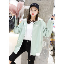 2019 Korean student jacket female autumn new wave loose long section thin coat suit cardigan A394 2024 - buy cheap