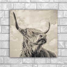 Scottish highland vaca animais arte cartaz da lona quadros de parede para sala estar 2024 - compre barato
