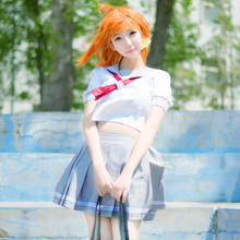 Disfraz de Chika Takami para niñas, uniforme de Sailor, love live Sunshine, Aqours, uniforme escolar 2024 - compra barato
