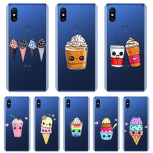 Capa de silicone tpu para celular xiaomi, capa de silicone fofa engraçada com sorvete para xiaomi mi mix 1 2 2s 3 2024 - compre barato