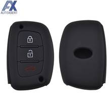 3 Button Silicone Remote Key Case Fob Cover For Hyundai Ix35 i10 i25 i30 i40 Creta Elantra Sonata Verna Keychain Shell Holder 2024 - buy cheap