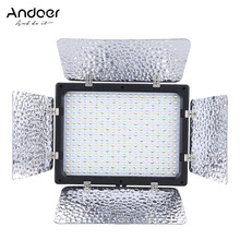 Andoer-Panel de lámpara de iluminación W300 para fotografía, 300 LED, 6000K, para Canon, Nikon, Pentax, Sony, Olympus, Fujifilm, cámara DSLR 2024 - compra barato